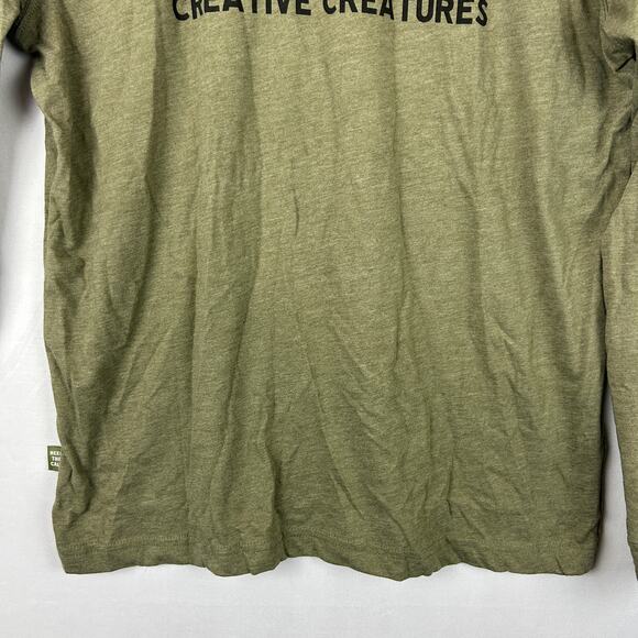 Howler Brothers Long Sleeve Shirt Creative Creatures Olive Green Men's Size M - Picture 3 of 12